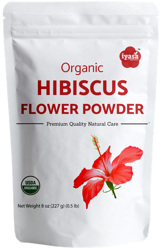 Organic hibiscus flower powder - hibiscus,